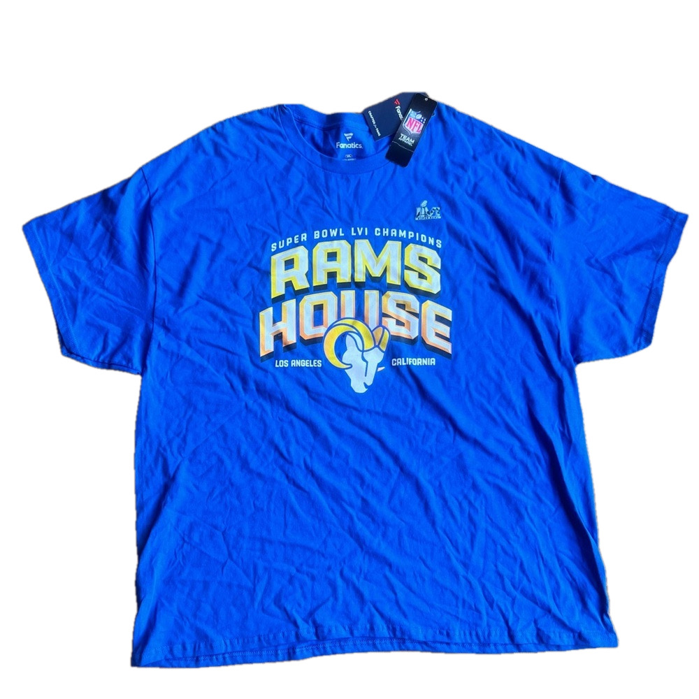 Fanatics NFL LA Rams Super Bowl LVI Champions Men's Tee Size 3XL SKU#B2453